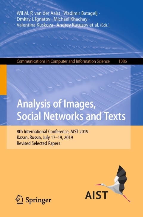 Cover image for book Analysis of Images, Social Networks and Texts