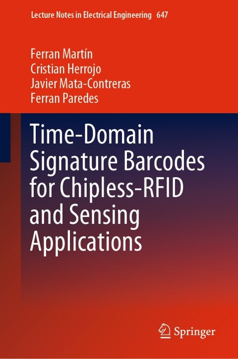 Cover image for book Time-Domain Signature Barcodes for Chipless-RFID and Sensing Applications
