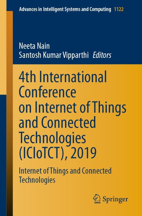 Cover image for book 4th International Conference on Internet of Things and Connected Technologies (ICIoTCT), 2019