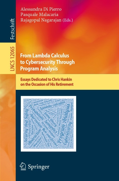 Cover image for book From Lambda Calculus to Cybersecurity Through Program Analysis