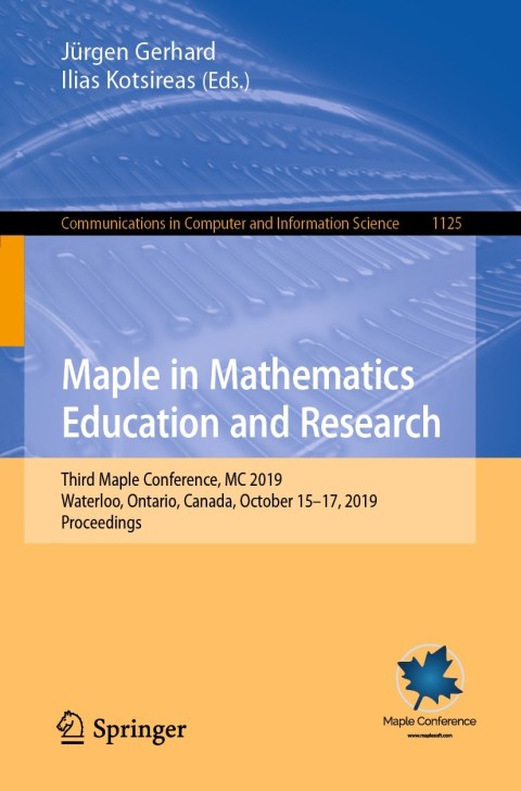 Cover image for book Maple in Mathematics Education and Research