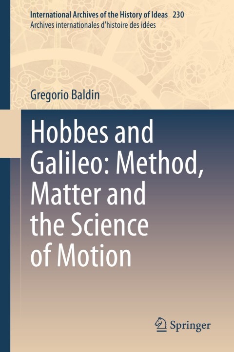 Cover image for book Hobbes and Galileo: Method, Matter and the Science of Motion