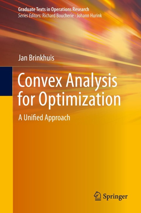 Cover image for book Convex Analysis for Optimization