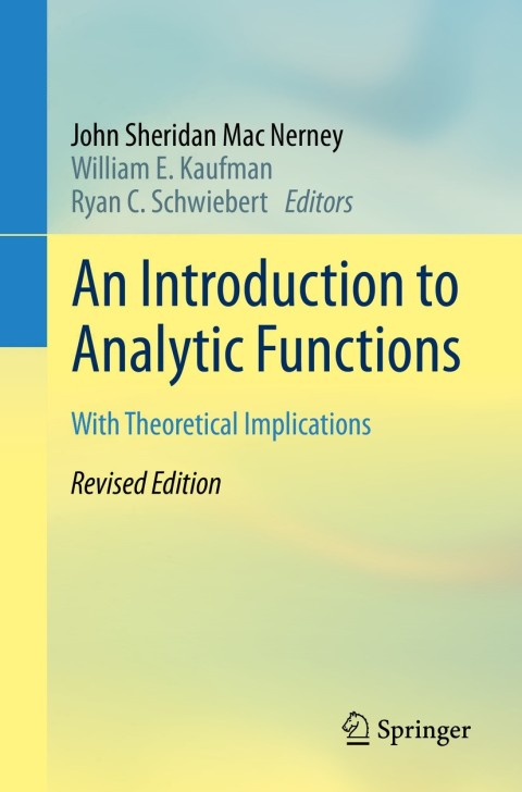 Cover image for book An Introduction to Analytic Functions
