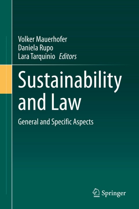 Cover image for book Sustainability and Law