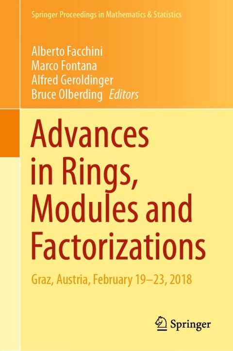 Cover image for book Advances in Rings, Modules and Factorizations