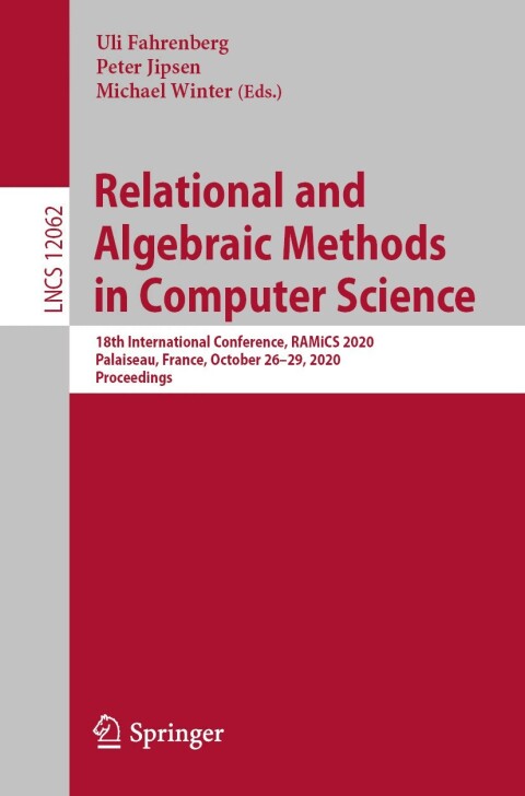 Cover image for book Relational and Algebraic Methods in Computer Science