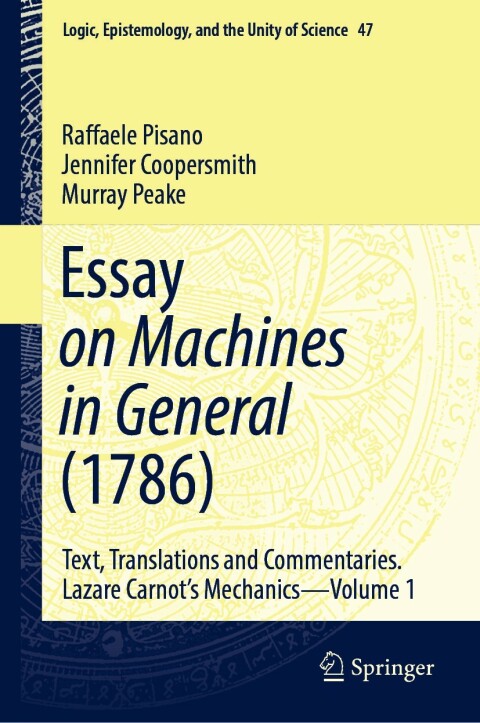 Cover image for book Essay on Machines in General (1786)