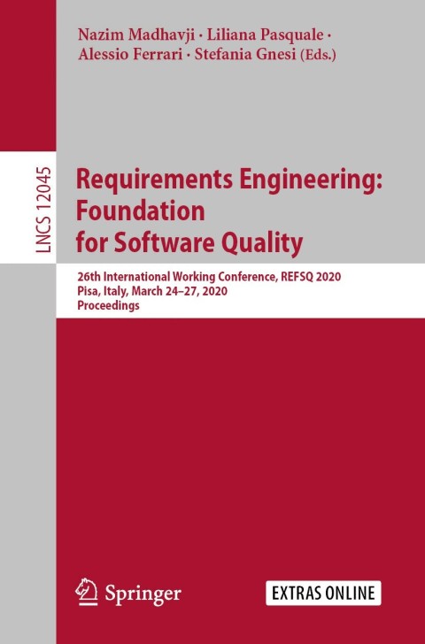 Cover image for book Requirements Engineering: Foundation for Software Quality