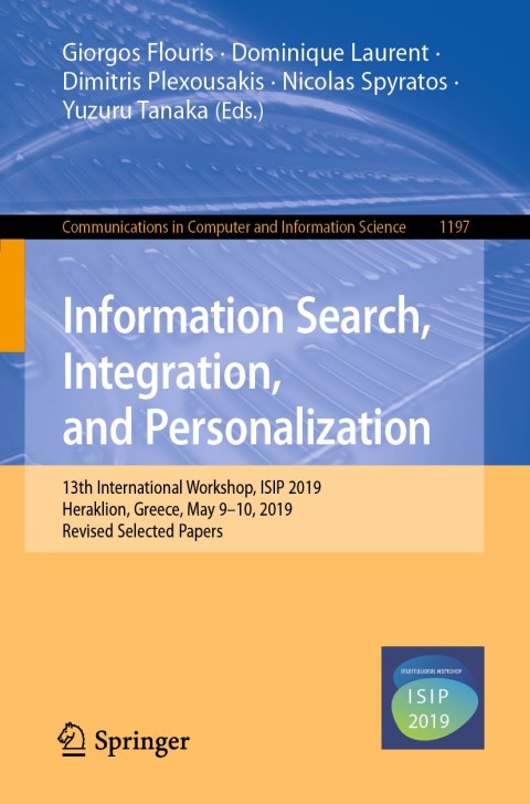 Cover image for book Information Search, Integration, and Personalization
