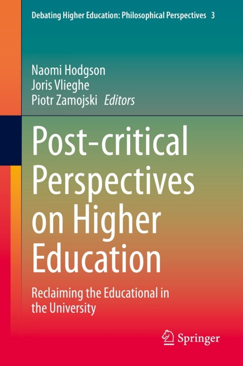 Cover image for book Post-critical Perspectives on Higher Education