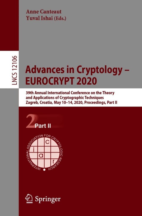 Cover image for book Advances in Cryptology – EUROCRYPT 2020