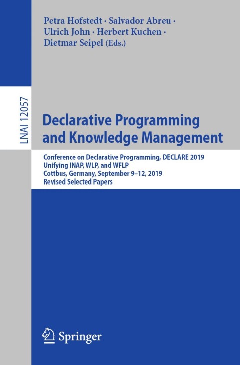 Cover image for book Declarative Programming and Knowledge Management