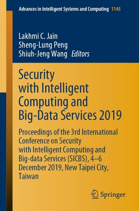 Cover image for book Security with Intelligent Computing and Big-Data Services 2019