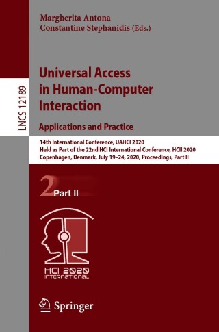 Universal Access in Human-Computer Interaction. Applications and Practice