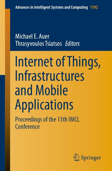 Cover image for book Internet of Things, Infrastructures and Mobile Applications