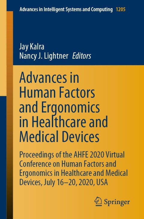 Cover image for book Advances in Human Factors and Ergonomics in Healthcare and Medical Devices