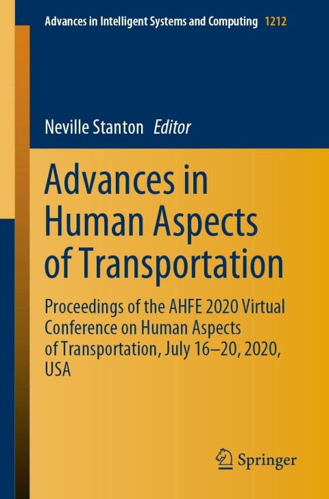Cover image for book Advances in Human Aspects of Transportation