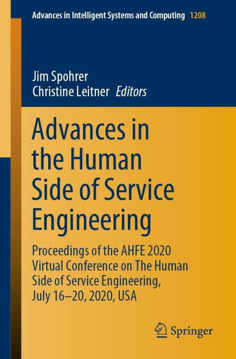 Cover image for book Advances in the Human Side of Service Engineering