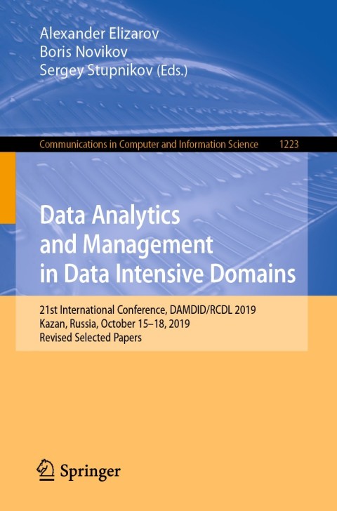Data Analytics and Management in Data Intensive Domains 