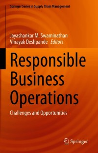Cover image: Responsible Business Operations 9783030519568