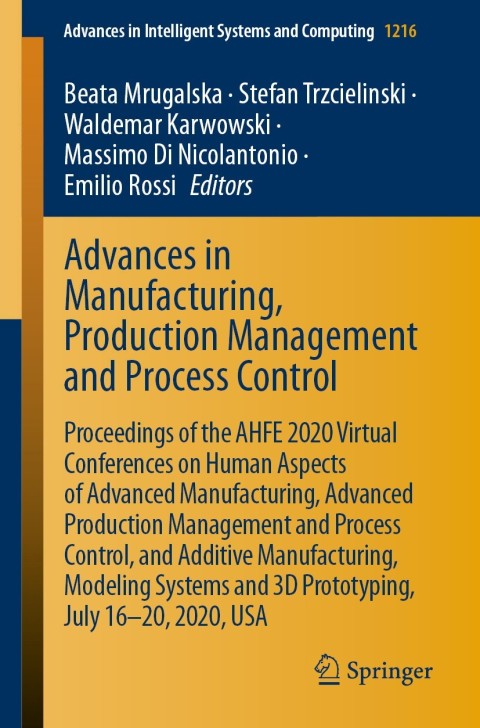 Cover image for book Advances in Manufacturing, Production Management and Process Control