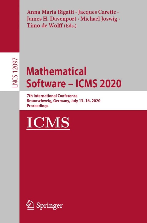 Mathematical Software â ICMS 2020 