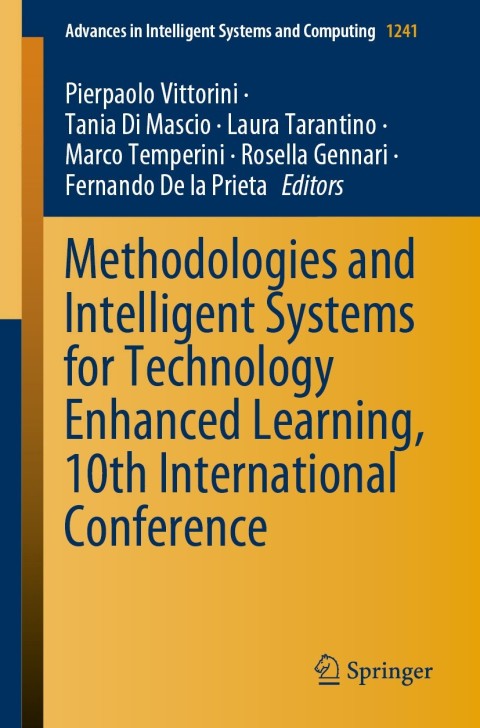 Cover image for book Methodologies and Intelligent Systems for Technology Enhanced Learning, 10th International Conference