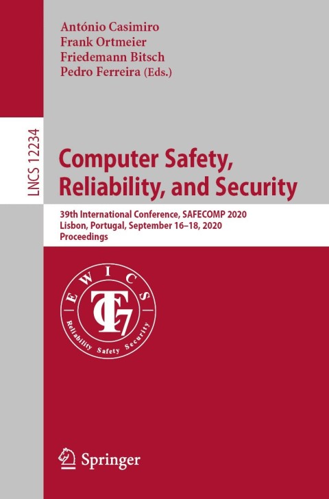 Cover image for book Computer Safety, Reliability, and Security