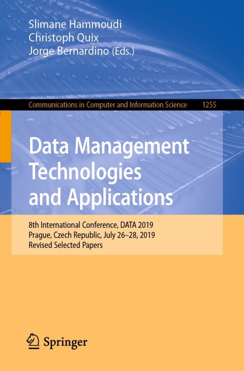 Cover image for book Data Management Technologies and Applications