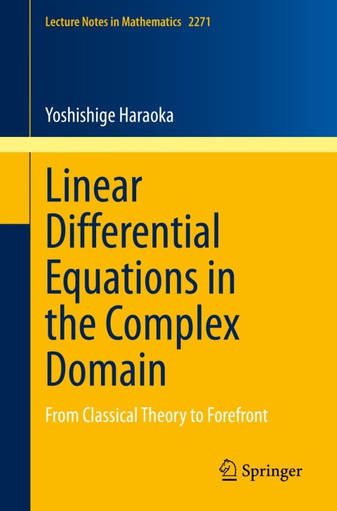 Cover image for book Linear Differential Equations in the Complex Domain