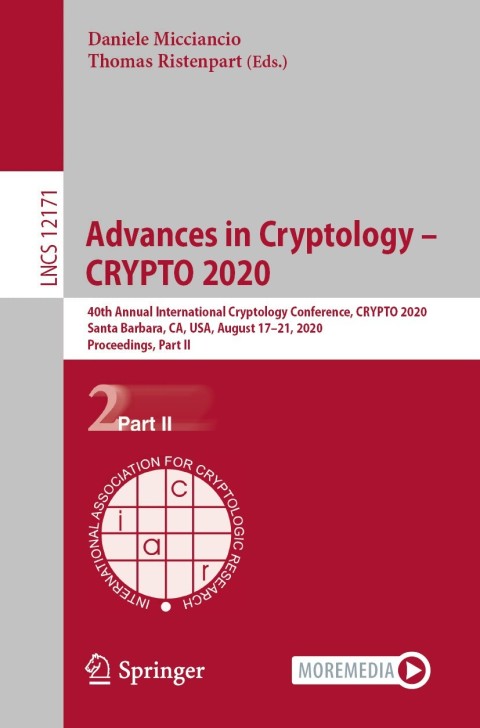 Cover image for book Advances in Cryptology – CRYPTO 2020