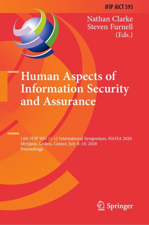 Cover image for book Human Aspects of Information Security and Assurance