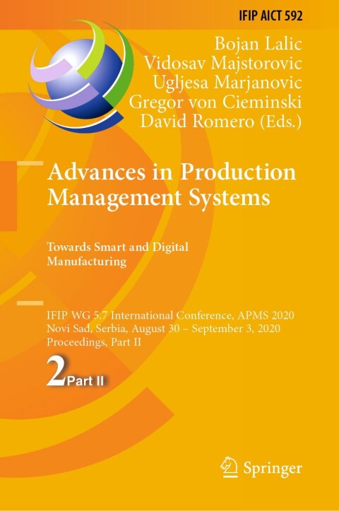 Cover image for book Advances in Production Management Systems. Towards Smart and Digital Manufacturing