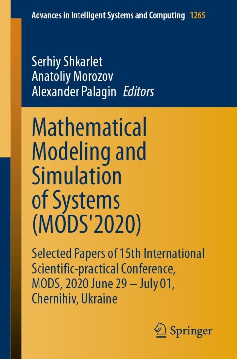 Cover image for book Mathematical Modeling and Simulation of Systems (MODS'2020)