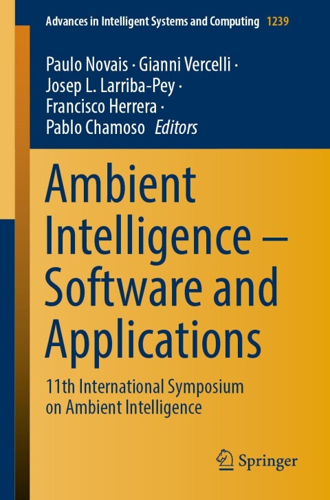 Cover image for book Ambient Intelligence – Software and Applications
