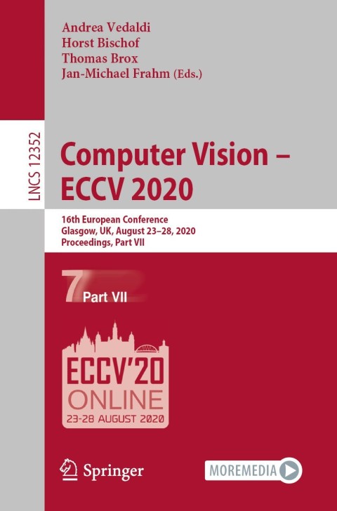 Cover image for book Computer Vision – ECCV 2020