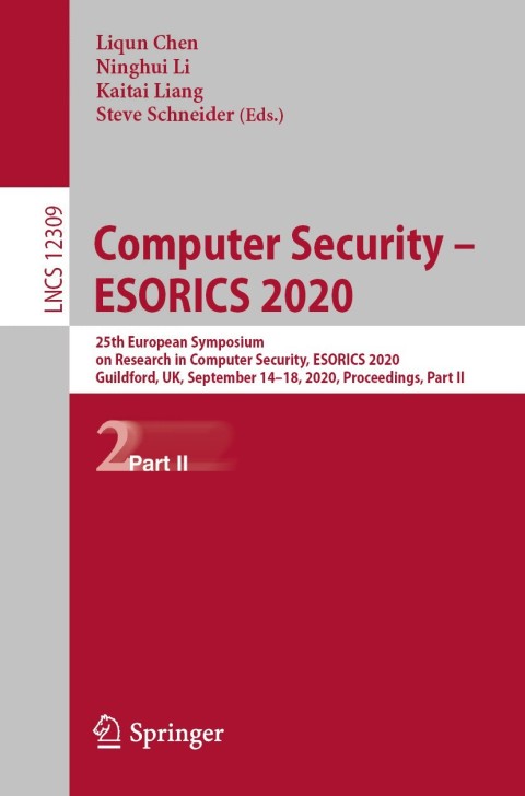 Computer Security â ESORICS 2020 