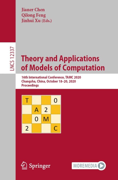 Theory and Applications of Models of Computation 