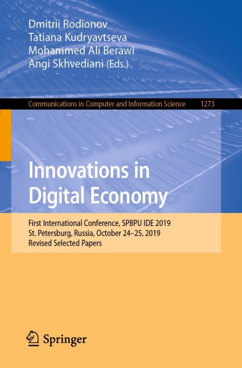 Cover image for book Innovations in Digital Economy