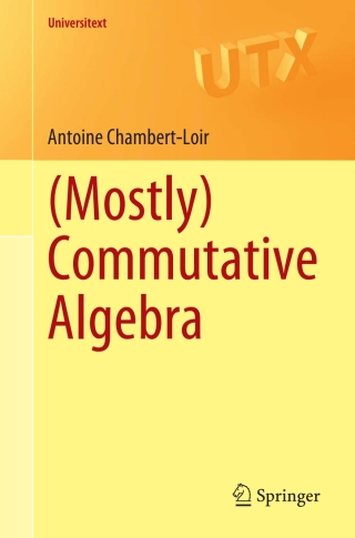 (Mostly) Commutative Algebra