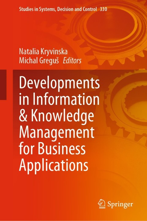 Cover image for book Developments in Information & Knowledge Management for Business Applications
