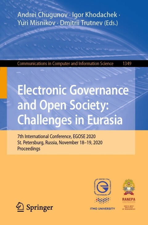 Cover image for book Electronic Governance and Open Society: Challenges in Eurasia