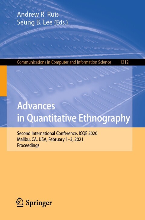 Cover image for book Advances in Quantitative Ethnography