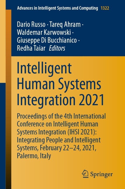 Cover image for book Intelligent Human Systems Integration 2021