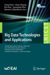 Cover image: Big Data Technologies and Applications 9783030728014