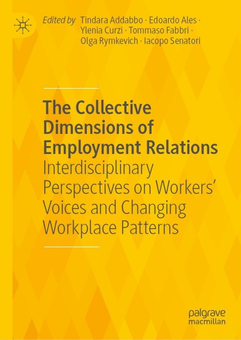 Cover image for book The Collective Dimensions of Employment Relations