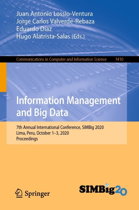 Cover image for book Information Management and Big Data