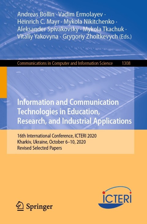 Cover image for book Information and Communication Technologies in Education, Research, and Industrial Applications