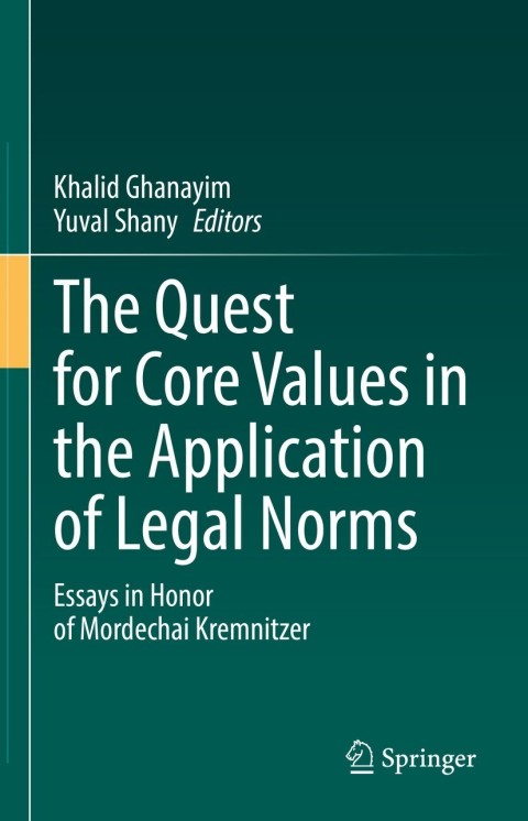 Cover image for book The Quest for Core Values in the Application of Legal Norms